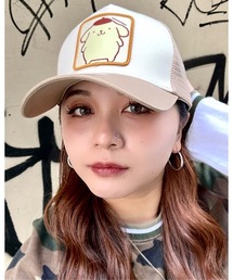 E-COME（イーカム）の「サンリオ ポムポムプリン メッシュキャップ［PPP-MCP01 SANRIO POM POM PURIN WAPPEN MESH CAP］（キャップ）」