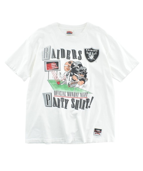 USED】90's NUTMEG “NFL Las Vegas RAIDERS” Tシャツ USA製（Tシャツ