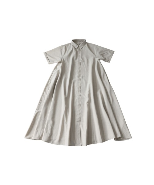 antiqua(アンティカ)の「Aライン ロング シャツワンピース(シャツワンピース・レディース・ナチュラル/ブラック・P/R)」の10枚目の写真