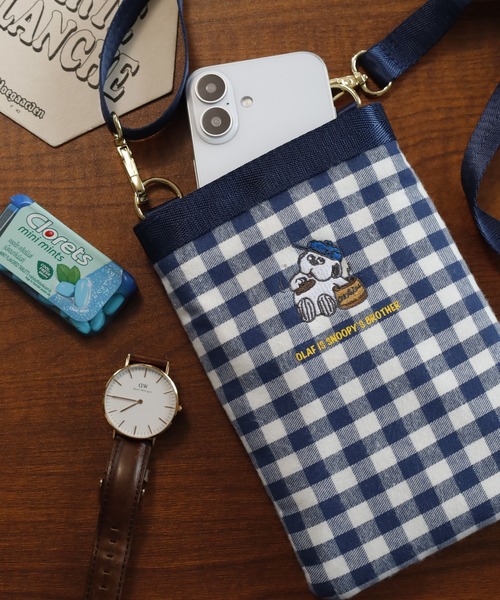 スヌーピーオラフ　ポシェット SNOOPY スヌーピー スマホショルダーバッグ オラフ（ショルダーバッグ