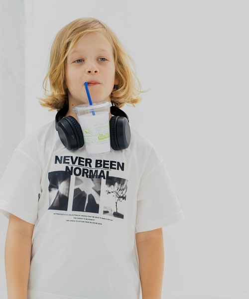 GLOBAL WORK(グローバルワーク)の「サラサラ快適DRYプリント/637855(Tシャツ/カットソー・キッズ・ホワイト/ホワイト系その他/グレー系その他7/ブラック/ホワイト系その他2/グリーン/ライトグレー・130cm/160cm/150cm/140cm)」の1枚目の写真
