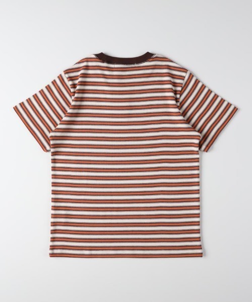 Right-on（ライトオン）の「HONEYSUCKLE ROSE(ハニーサックルローズ)マルチボーダータイトＴシャツ（Tシャツ/カットソー・レディース・ロイヤルブルー/オレンジ/ブラック×グリーン・L/M）」の19枚目の写真