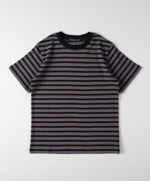 Right-on（ライトオン）の「HONEYSUCKLE ROSE(ハニーサックルローズ)マルチボーダータイトＴシャツ（Tシャツ/カットソー・レディース・ロイヤルブルー/オレンジ/ブラック×グリーン・L/M）」の10枚目の写真
