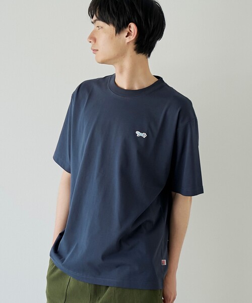 PENNEYS(ぺニーズ)の「【UVカット・接触冷感・吸水速乾・遮熱性】Penneys × WELLTECT 別注ワンポイントロゴ ベーシック半袖Tシャツ(Tシャツ/カットソー・メンズ・ネイビー/ブラック/ベージュ/ケリーグリーン/ホワイト・S/M/L/XL)」の5枚目の写真