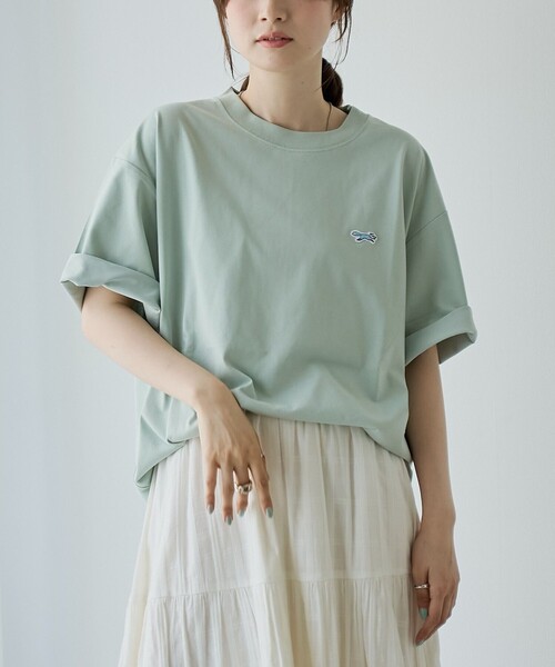 PENNEYS(ぺニーズ)の「【UVカット・接触冷感・吸水速乾・遮熱性】Penneys × WELLTECT 別注ワンポイントロゴ ベーシック半袖Tシャツ(Tシャツ/カットソー・メンズ・ネイビー/ブラック/ベージュ/ケリーグリーン/ホワイト・S/M/L/XL)」の1枚目の写真