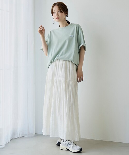 PENNEYS(ぺニーズ)の「【UVカット・接触冷感・吸水速乾・遮熱性】Penneys × WELLTECT 別注ワンポイントロゴ ベーシック半袖Tシャツ(Tシャツ/カットソー・メンズ・ネイビー/ブラック/ベージュ/ケリーグリーン/ホワイト・S/M/L/XL)」の21枚目の写真