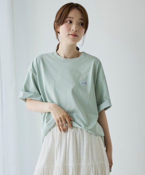 PENNEYS(ぺニーズ)の「【UVカット・接触冷感・吸水速乾・遮熱性】Penneys × WELLTECT 別注ワンポイントロゴ ベーシック半袖Tシャツ(Tシャツ/カットソー・メンズ・ネイビー/ブラック/ベージュ/ケリーグリーン/ホワイト・S/M/L/XL)」の19枚目の写真
