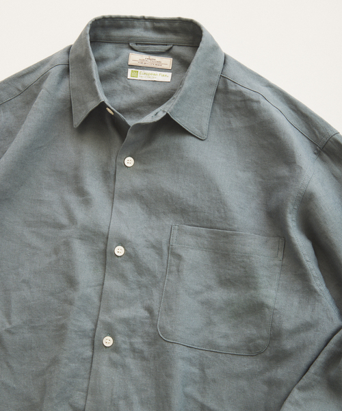 JOURNAL STANDARD relume(ジャーナルスタンダード レリューム)の「《追加》European Flax / ヨーロピアンフラックス リネン/レーヨン シャツ(シャツ/ブラウス・メンズ・ネイビー/ブラウン/ホワイト系その他/アーミー・LARGE/MEDIUM)」の22枚目の写真