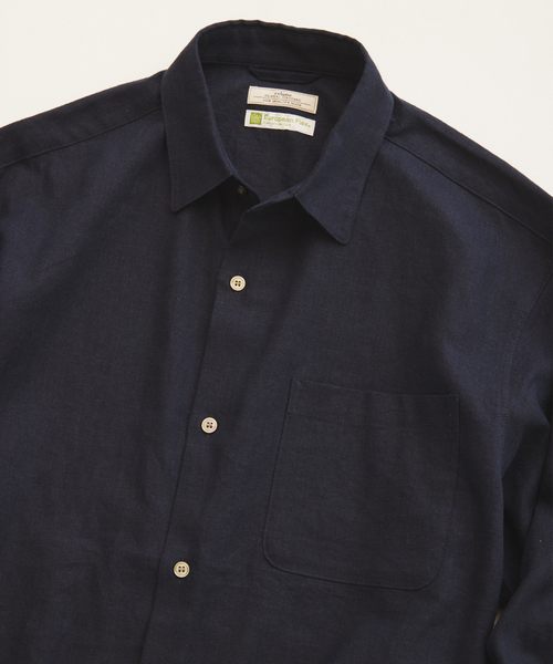JOURNAL STANDARD relume(ジャーナルスタンダード レリューム)の「《追加》European Flax / ヨーロピアンフラックス リネン/レーヨン シャツ(シャツ/ブラウス・メンズ・ネイビー/ブラウン/ホワイト系その他/アーミー・LARGE/MEDIUM)」の20枚目の写真
