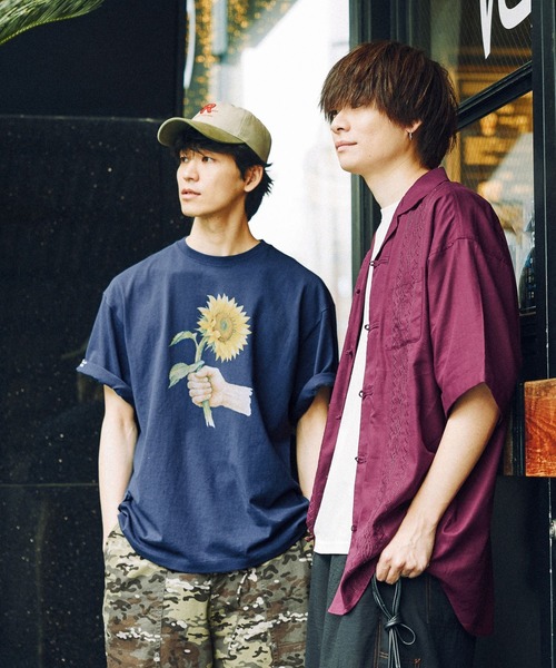 niko and...(ニコアンド)の「刺繍チャイナシャツ(シャツ/ブラウス・メンズ・ブラック/ボルドー・LARGE/MEDIUM)」の11枚目の写真