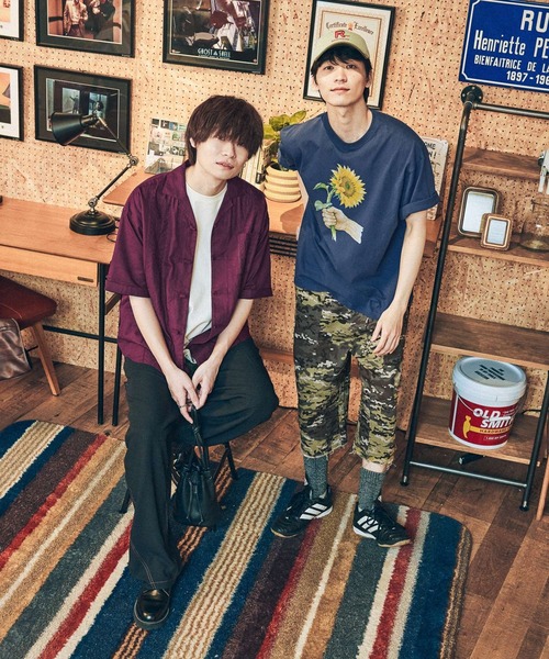 niko and...(ニコアンド)の「刺繍チャイナシャツ(シャツ/ブラウス・メンズ・ブラック/ボルドー・LARGE/MEDIUM)」の7枚目の写真