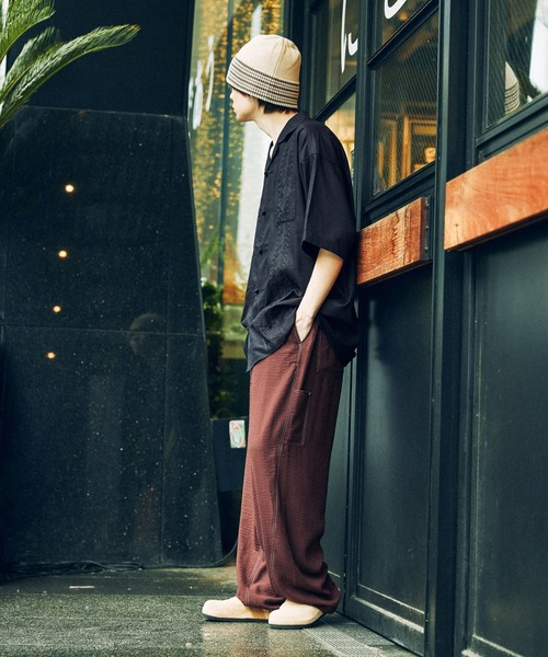 niko and...(ニコアンド)の「刺繍チャイナシャツ(シャツ/ブラウス・メンズ・ブラック/ボルドー・LARGE/MEDIUM)」の19枚目の写真