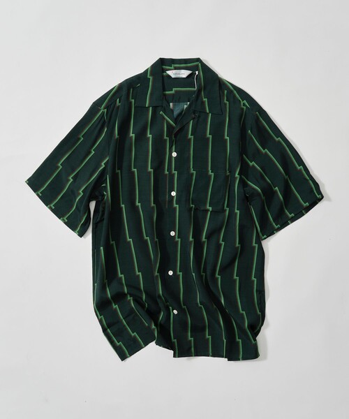 NIPOALOHA(ニポアロハ)の「【NIPOALOHA/二ポアロハ】RAYON SHORT SLEEVE ALOHA SHIRT(シャツ/ブラウス・メンズ・グリーン・XL/XXL/L)」の2枚目の写真