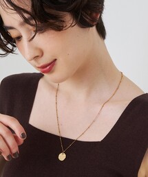 Rouge vif | コインパーツスタッドチェーンネックレス/日本製(ネックレス)