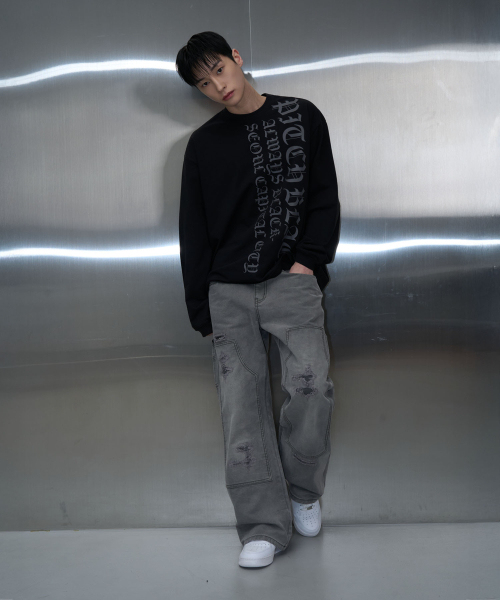 PITCHBLACK（ピッチブラック）の「VERTICAL LOGO LONG SLEEVE TEE (BLACK)（Tシャツ/カットソー・メンズ・その他・MEDIUM/LARGE/X-LARGE）」の5枚目の写真