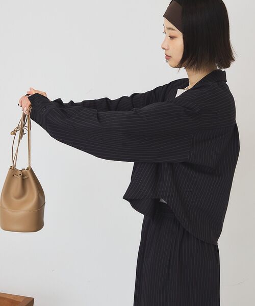 AMERICAN HOLIC(アメリカンホリック)の「【2点セット・マルチ機能】タイトスカート+ショート丈シャツ〈セットアップ対応〉(シャツ/ブラウス・レディース・グレー系その他2/ブルー系その他4・M/L)」の22枚目の写真