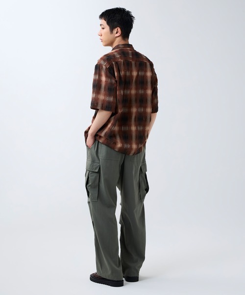 DAWNCE（ダウンス）の「ボックスシルエットチェックシャツ（シャツ/ブラウス・メンズ・ブラウン/ブラック・M/L）」の19枚目の写真