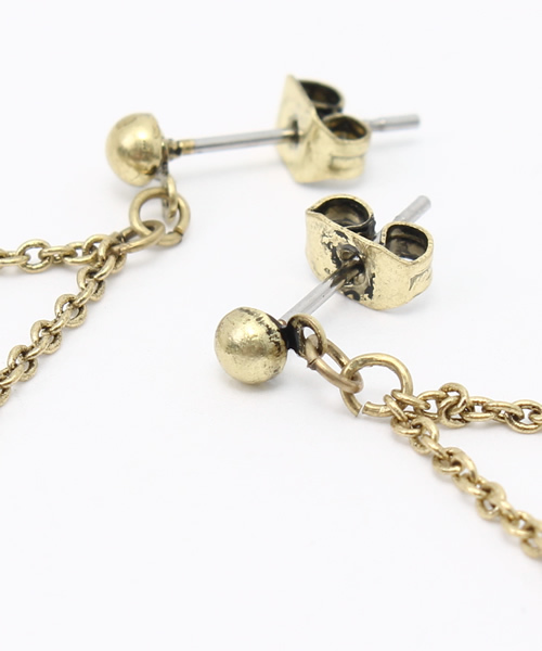 MOUSSY（マウジー）の「METAL FRINGE EARRING（ピアス（両耳用）・レディース・シルバー/ゴールド・FREE）」の4枚目の写真