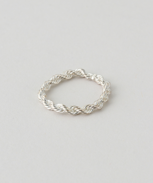 journal standard L'essage(ジャーナルスタンダードレサージュ)の「OCUCCI/オクチ Ring Rope-SV リング OJRG2609-SS(リング・レディース・シルバー・LARGE/MEDIUM)」の3枚目の写真