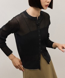 シアーリブカーディガン