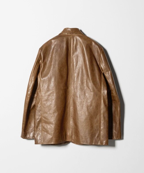 H BEAUTY&YOUTH UNITED ARROWS(エイチビューティーアンドユースユナイテッドアローズ)の「<H>カウレザー ジャケット(テーラードジャケット・レディース・ダークブラウン・M/S)」の7枚目の写真