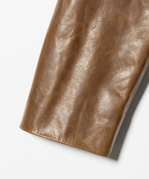 H BEAUTY&YOUTH UNITED ARROWS(エイチビューティーアンドユースユナイテッドアローズ)の「<H>カウレザー ジャケット(テーラードジャケット・レディース・ダークブラウン・M/S)」の9枚目の写真