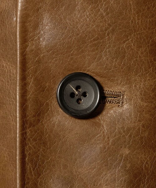 H BEAUTY&YOUTH UNITED ARROWS(エイチビューティーアンドユースユナイテッドアローズ)の「<H>カウレザー ジャケット(テーラードジャケット・レディース・ダークブラウン・M/S)」の11枚目の写真