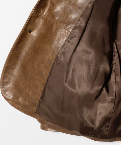 H BEAUTY&YOUTH UNITED ARROWS(エイチビューティーアンドユースユナイテッドアローズ)の「<H>カウレザー ジャケット(テーラードジャケット・レディース・ダークブラウン・M/S)」の13枚目の写真