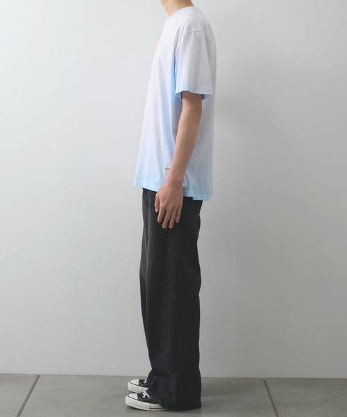 FACCIES(ファチーズ)の「【FACCIES】AGINGA FADE TEE(SOFT)(Tシャツ/カットソー・メンズ・キナリ/ブラック/ライトブルー・1/2)」の7枚目の写真