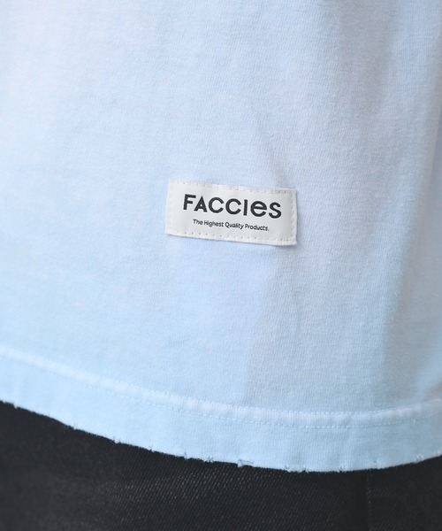 FACCIES(ファチーズ)の「【FACCIES】AGINGA FADE TEE(SOFT)(Tシャツ/カットソー・メンズ・キナリ/ブラック/ライトブルー・1/2)」の6枚目の写真