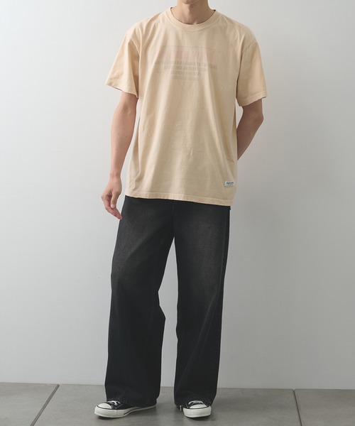 FACCIES(ファチーズ)の「【FACCIES】AGINGA FADE TEE(SOFT)(Tシャツ/カットソー・メンズ・キナリ/ブラック/ライトブルー・1/2)」の4枚目の写真