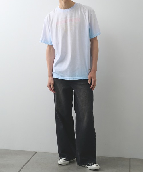FACCIES(ファチーズ)の「【FACCIES】AGINGA FADE TEE(SOFT)(Tシャツ/カットソー・メンズ・キナリ/ブラック/ライトブルー・1/2)」の16枚目の写真