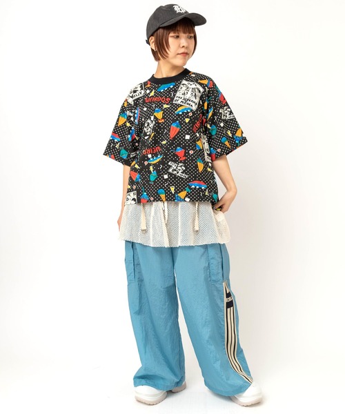 RNA（アールエヌエー）の「R4483 カーゴポケットトラックパンツ（カーゴパンツ・レディース・ホワイト/ブルー/ブラウン・MEDIUM）」の12枚目の写真