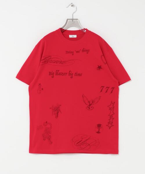 URBAN RESEARCH(アーバンリサーチ)の「Teya TATOO T-SHIRTS(Tシャツ/カットソー・レディース・ホワイト/レッド・SMALL/LARGE)」の2枚目の写真