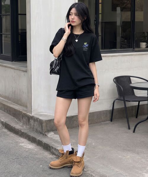ARTISTWEAR（アーティストウェア）の「[ATW] スリッププラネット半袖Tシャツ（Tシャツ/カットソー・レディース・ブラック・XXXX-LARGE/XX-LARGE/X-LARGE/LARGE/MEDIUM/SMALL）」の8枚目の写真