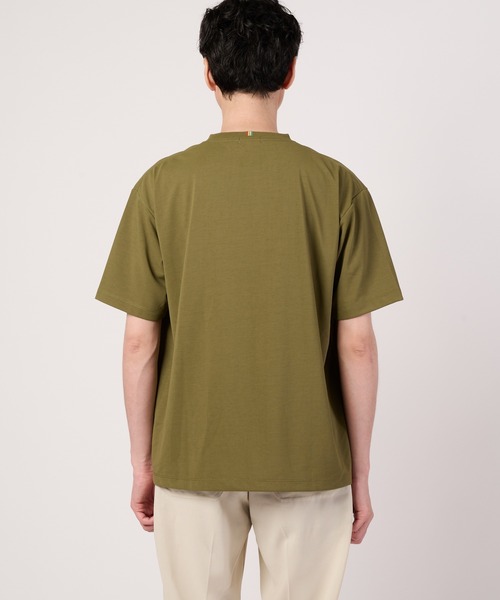 Arnold Palmer（アーノルドパーマー）の「シェア コットンタッチ ミニマルロゴ Tシャツ（Tシャツ/カットソー・レディース・ネイビー/ホワイト/ピンク/カーキ・M/S/L/XS/LL）」の21枚目の写真