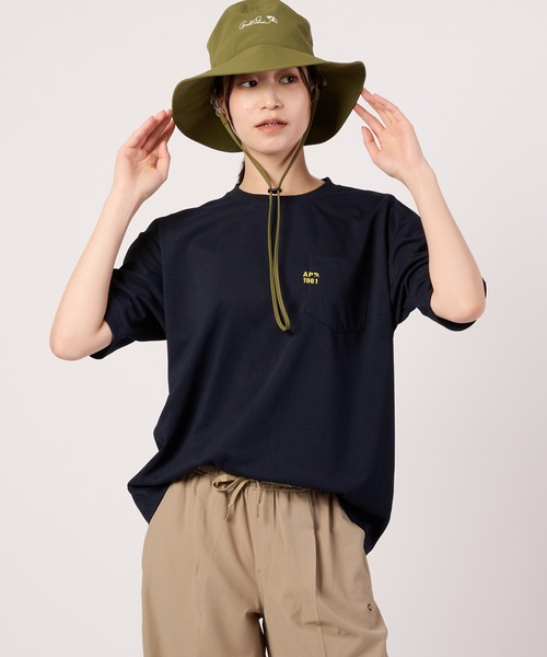 Arnold Palmer（アーノルドパーマー）の「シェア コットンタッチ ミニマルロゴ Tシャツ（Tシャツ/カットソー・レディース・ネイビー/ホワイト/ピンク/カーキ・M/S/L/XS/LL）」の12枚目の写真