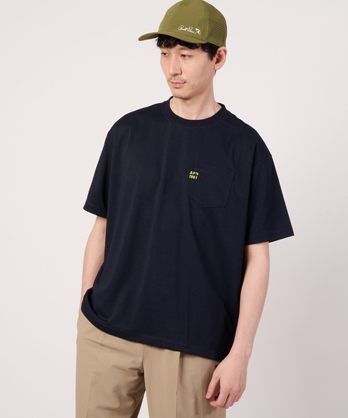 Arnold Palmer（アーノルドパーマー）の「シェア コットンタッチ ミニマルロゴ Tシャツ（Tシャツ/カットソー・レディース・ネイビー/ホワイト/ピンク/カーキ・M/S/L/XS/LL）」の14枚目の写真