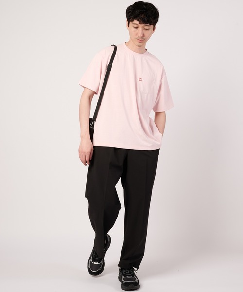 Arnold Palmer（アーノルドパーマー）の「シェア コットンタッチ ミニマルロゴ Tシャツ（Tシャツ/カットソー・レディース・ネイビー/ホワイト/ピンク/カーキ・M/S/L/XS/LL）」の18枚目の写真