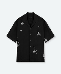 Gibson × LAD MUSICIAN × EIRAKUYA OPEN COLLAR SHORT SLEEVE SHIRT
