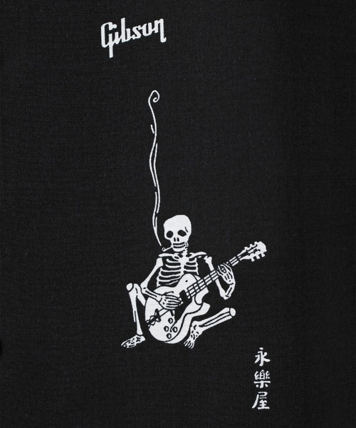 LAD MUSICIAN(ラッドミュージシャン)の「Gibson × LAD MUSICIAN × EIRAKUYA OPEN COLLAR SHORT SLEEVE SHIRT(シャツ/ブラウス・メンズ・ブラック・46/44/42)」の4枚目の写真
