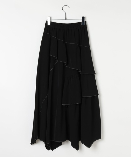PAGEBOY(ページボーイ)の「ハイショクステッチフリルスカート(スカート・レディース・チャコールグレー/ブラック/レオパード・FREE)」の22枚目の写真