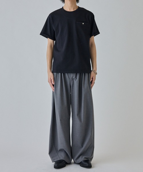 Lui's（ルイス）の「ヘビーオンスポケットTシャツ（Tシャツ/カットソー・メンズ・ホワイト/ブラック・M/S）」の15枚目の写真
