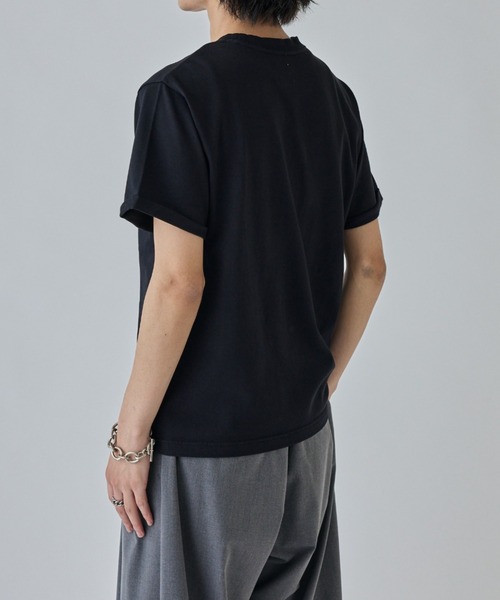 Lui's（ルイス）の「ヘビーオンスポケットTシャツ（Tシャツ/カットソー・メンズ・ホワイト/ブラック・M/S）」の13枚目の写真