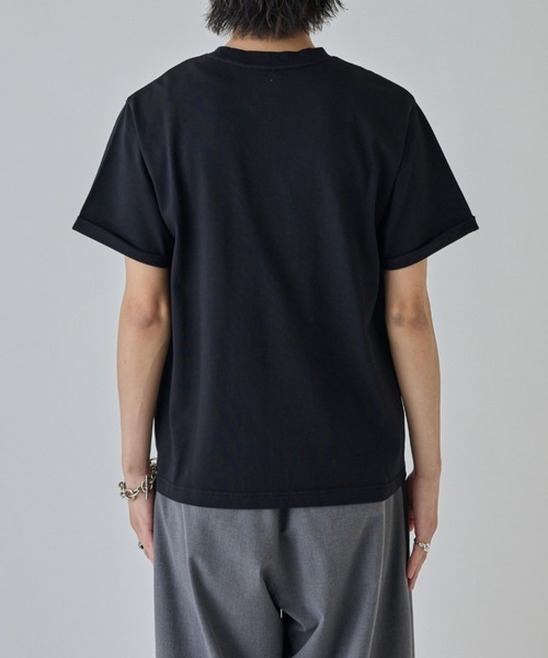 Lui's（ルイス）の「ヘビーオンスポケットTシャツ（Tシャツ/カットソー・メンズ・ホワイト/ブラック・M/S）」の14枚目の写真
