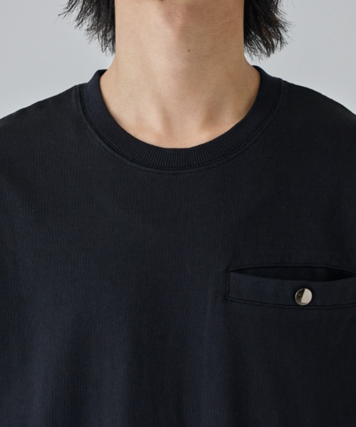 Lui's（ルイス）の「ヘビーオンスポケットTシャツ（Tシャツ/カットソー・メンズ・ホワイト/ブラック・M/S）」の22枚目の写真