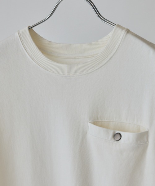 Lui's（ルイス）の「ヘビーオンスポケットTシャツ（Tシャツ/カットソー・メンズ・ホワイト/ブラック・M/S）」の19枚目の写真