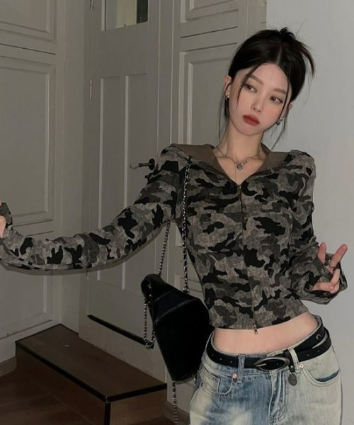 REBALANCE(リバランス)の「迷彩フードパーカー(パーカー・レディース・A・MEDIUM/SMALL/LARGE)」の3枚目の写真