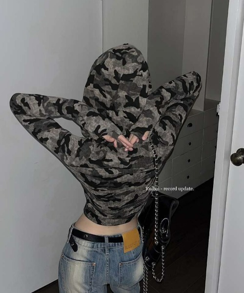 REBALANCE(リバランス)の「迷彩フードパーカー(パーカー・レディース・A・MEDIUM/SMALL/LARGE)」の8枚目の写真