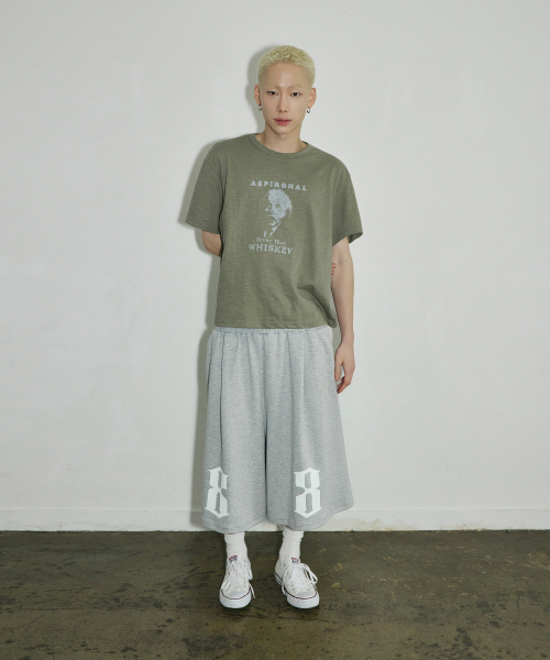 SCALLYWAG（スカリーワグ）の「ASPIRONAL スラブクロップTシャツ[カーキ]（Tシャツ/カットソー・レディース・その他・SMALL/MEDIUM/LARGE）」の2枚目の写真